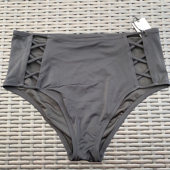 Shade & Shore Black Swim Bottom sz Large - Picture 4 of 9